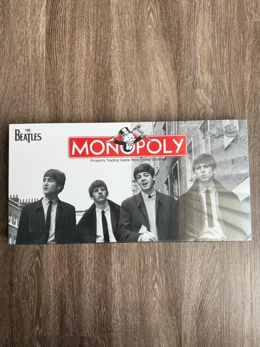 The Beatles Monopoly Board Game - Black & White Cover